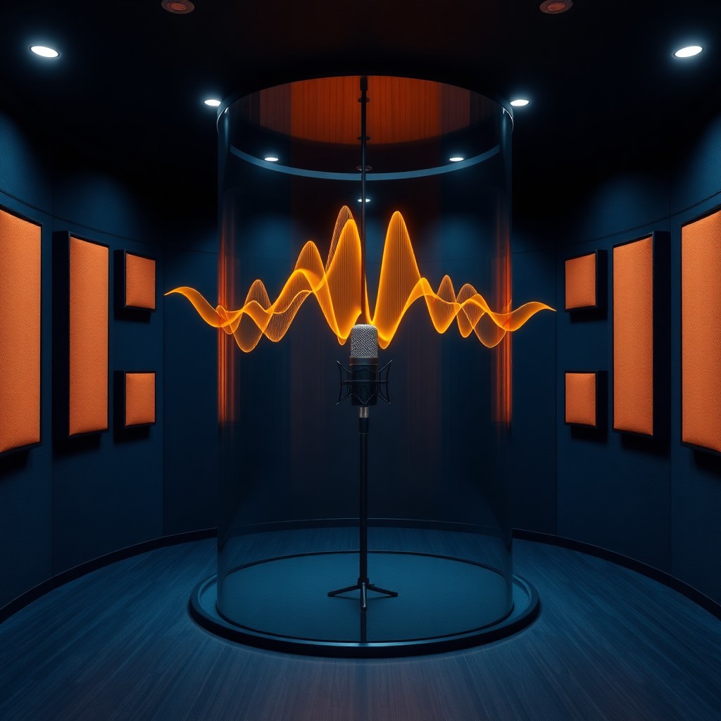 Voice synthesis chamber with golden sound waves
